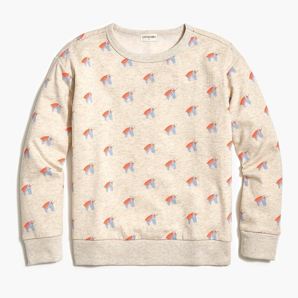 NWT J. Crew Unicorn Girls Sweatshirt